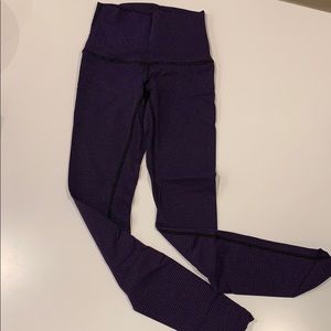 Purple lululemon long tights sz 4